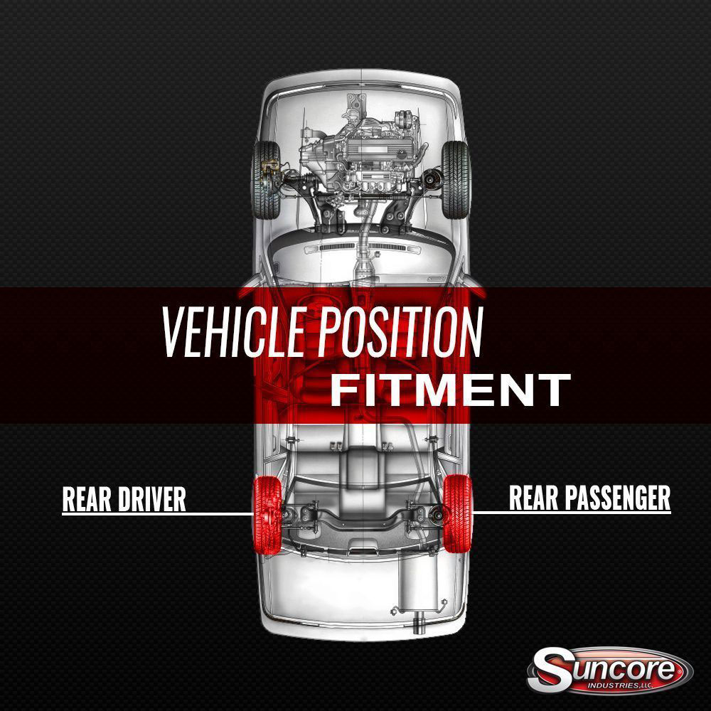 Rear SelfLeveling Air to Coil Spring Strut Conversion Kit BMW 7