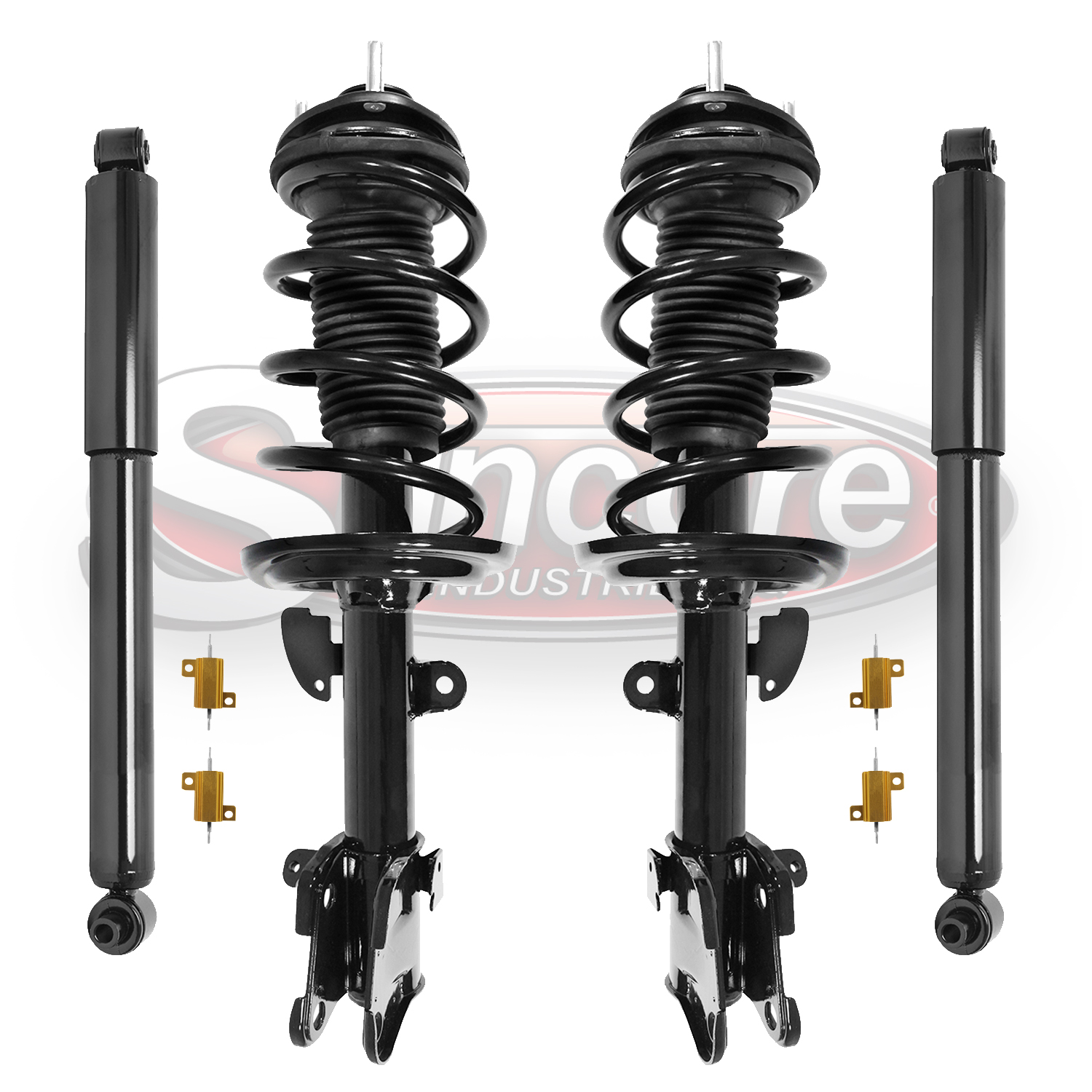 thumbnail image 2 of FCS Complete Front Loaded Struts & KYB Rear Shocks Kit For 2007-2013 Acura MDX 3.7L V6 2 of 3